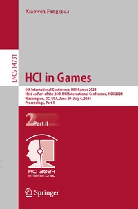 Enlarge image Cover: HCI in Games - Springer