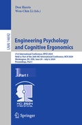 Cover: Engineering Psychology and Cognitive Ergonomics - Springer