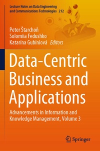 Enlarge image Cover: Data-Centric Business and Applications - Springer