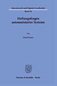 Abbildung von: Haftungsfragen automatisierter Systeme. - Duncker & Humblot