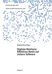 Enlarge image Cover: TRIER STUDIES ON DIGITAL LAW / Digitale Resilienz - epubli