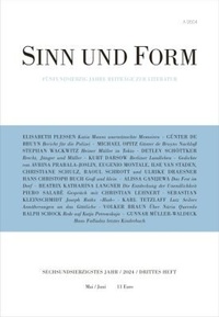 Enlarge image Cover: Sinn und Form 3/2024 - SINN und FORM