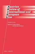 Cover: Austrian Review of International and European Law, 2022 - Martinus Nijhoff