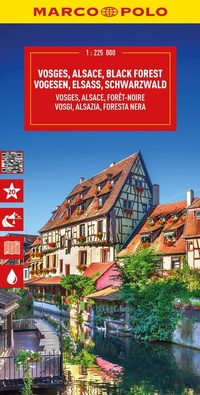 Abbildung von: MARCO POLO Reisekarte Vogesen, Elsass, Schwarzwald 1:225.000 - MARCO POLO ein Imprint von MAIRDUMONT