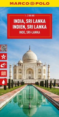 Abbildung von: MARCO POLO Reisekarte Indien, Sri Lanka 1:2,5 Mio. - MARCO POLO ein Imprint von MAIRDUMONT