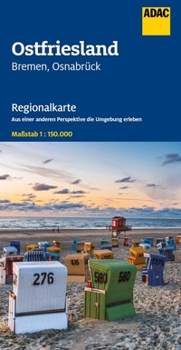 Abbildung von: ADAC Regionalkarte 04 Ostfriesland 1:150.000 - ADAC Kartografie ein Imprint von MAIRDUMONT