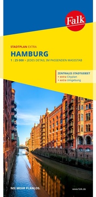 Abbildung von: Falk Stadtplan Extra Hamburg 1:25.000 - Falk ein Imprint von MAIRDUMONT