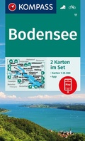 Abbildung von: KOMPASS Wanderkarten-Set 11 Bodensee (2 Karten) 1:35.000 - KOMPASS-Karten
