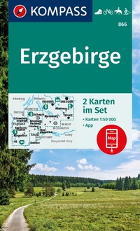 Abbildung von: KOMPASS Wanderkarten-Set 866 Erzgebirge (2 Karten) 1:50.000 - KOMPASS-Karten