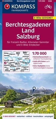 Abbildung von: KOMPASS Fahrradkarte 3336 Berchtesgadener Land, Salzburg 1:70.000 - KOMPASS-Karten
