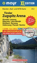 Cover: Tiroler Zugspitz Arena XL, Ehrwald, Lermoos, Biberwier, L&auml;hn/Wengle, Bichlbach, Berwang, Heiterwang, Plansee, Namlos - WALTER MAYR VERLAG
