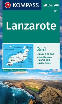 Abbildung von: KOMPASS Wanderkarte 241 Lanzarote 1:50.000 - KOMPASS-Karten