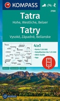 Cover: KOMPASS Wanderkarte 2100 Tatra, Hohe, Westliche, Belaer, Tatry, Vysok&eacute;, Z&aacute;padn&eacute;, Belianske 1:50.000 - KOMPASS-Karten