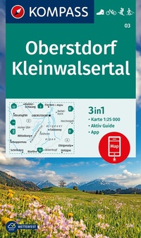 Abbildung von: KOMPASS Wanderkarte 03 Oberstdorf, Kleinwalsertal 1:25.000 - KOMPASS-Karten