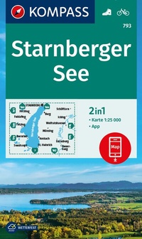 Abbildung von: KOMPASS Wanderkarte 793 Starnberger See 1:25.000 - KOMPASS-Karten