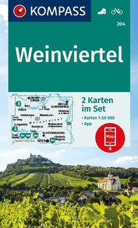 Abbildung von: KOMPASS Wanderkarten-Set 204 Weinviertel (2 Karten) 1:50.000 - KOMPASS-Karten