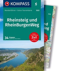 Abbildung von: KOMPASS Wanderführer Rheinsteig RheinBurgenWeg, 34 Etappen mit Extra-Tourenkarte - KOMPASS-Karten