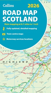 Abbildung von: 2026 Collins Road Map of Scotland - Collins