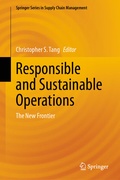 Cover: Responsible and Sustainable Operations - Springer