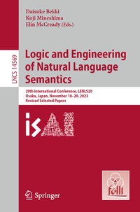 Abbildung von: Logic and Engineering of Natural Language Semantics - Springer