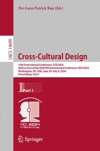 Enlarge image Cover: Cross-Cultural Design - Springer