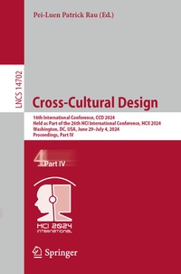 Enlarge image Cover: Cross-Cultural Design - Springer