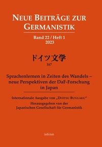 Abbildung von: Neue Beiträge zur Germanistik, Band 22 / Heft 1 / 2023 - Iudicium