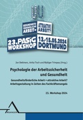 Cover: Psychologie der Arbeitssicherheit und Gesundheit - Asanger, R