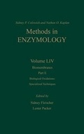 Cover: Biomembranes, Part E: Biological Oxidations: Specialized Techniques: Volume 54 - Academic Press