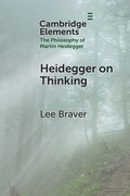 Cover: Heidegger on Thinking - Cambridge University Press