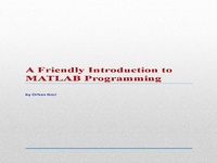 Enlarge image Cover: A Friendly Introduction to MATLAB Programming - Orhan Gazi