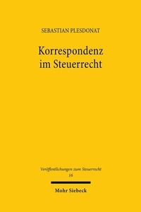 Abbildung von: Korrespondenz im Steuerrecht - Mohr Siebeck