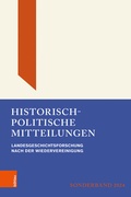 Abbildung von: Historisch-Politische Mitteilungen - Böhlau