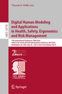 Cover: Digital Human Modeling and Applications in Health, Safety, Ergonomics and Risk Management - Springer