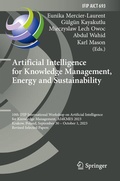 Cover: Artificial Intelligence for Knowledge Management, Energy and Sustainability - Springer