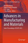 Cover: Advances in Manufacturing and Materials - Springer