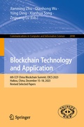 Cover: Blockchain Technology and Application - Springer