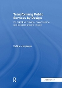 Enlarge image Cover: Transforming Public Services by Design - Routledge