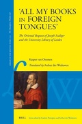 Cover: 'All my books in foreign tongues' - Brill