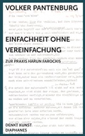 Cover: Einfachheit ohne Vereinfachung - Diaphanes