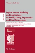Cover: Digital Human Modeling and Applications in Health, Safety, Ergonomics and Risk Management - Springer