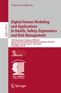 Cover: Digital Human Modeling and Applications in Health, Safety, Ergonomics and Risk Management - Springer