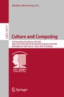 Cover: Culture and Computing - Springer