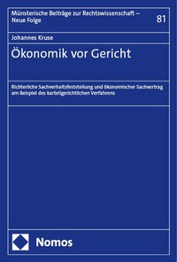 Abbildung von: Ökonomik vor Gericht - Nomos