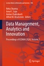 Cover: Data Management, Analytics and Innovation - Springer