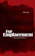 Cover: For Emplacement - Duke University Press