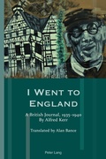 Cover: I Went to England - Peter Lang Verlag