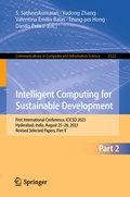 Cover: Intelligent Computing for Sustainable Development - Springer
