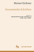 Cover: Heiner Eichner: Gesammelte Schriften - J.B. Metzler