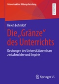 Cover: Die "Gr&auml;nze" des Unterrichts - Springer VS